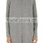 OEM Service Outdoor Winter 100% Wool Grey Long Hooded Wool Coats