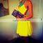 GZY wholesale guangzhou latest fashion long skirt set design factory price stock lot yellow dress