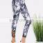 New Design Cut Out Women Fitness Joggers NAVY 95% Polyester 5% Spandex Custom Digital Print Jogging Skinny Pants