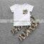 S17472A Wholesale Baby Cotton Sets Boys Summer Outfits Kid Clothes 2017