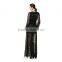 Yihao 2016 Sexy Nighty Ankle-length Long Sleeve Deep V Two Split Sequin Maxi Dresses of Woman Dress