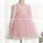 Ages 2-16years long sleeve lace dress tutu dress princess dress with bow 2016