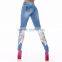 New Design Women Leggings Fashion Candy Denim Jean