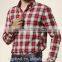 fashion shirt men shirt 100% cotton plaid shirt
