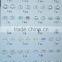 low price decorative clear acrylic crystal button