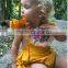 B22298A Baby romper Summer baby pretty floral lace backless rompers