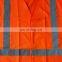 Sample style 100% polyester 120gsm reflective orange safety vest
