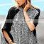 CHEFON Women nubby detail super comfy marled poncho style hoodie,oversized fit hoodie
