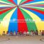 Kids Funny Outdoor Play Toy Multicolor Nylon Rainbow Parachute