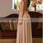 2015 ladies fashion max long sexy split sleevess drape zip dress