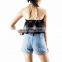 NAPAT fashion 2018 ladies gallus halter backless crop top