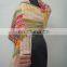 Vintage Cotton Kantha Scarf Reversible Patchwork Sari scarf