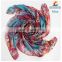 Wholesale-LING/Fashion Headwear Satin Bandanas,Square Ladies Silk Scarves,Digital Print Flower Beige Foulard bandana scarf