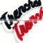 Custom chenille letters university with adhesive back chenille patches