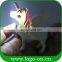 Newest LED sound plastic unicorn keychain