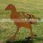 corten steel rusty metal  garden art animal design for decorative