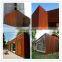 weathering steel plate garden screen