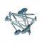 9BWG*2.5 Umbrella Head Box Construction Galvanized Roofing Coil Wire Nails Tacks With Washer