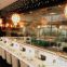 For Buffet Restaurants Sparkling Gold / Silver Color Sushi Conveyor System