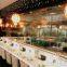 With LED Lights 4.2~4.7m / min 30X30 Angle Iron Sushi Conveyor Belt System