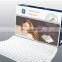 Hotel bedding L-shaped  side sleeper anti snore Orthopedic sleeping memory foam bed pillow