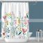 i@home poly pongee thick polyester waterproof flower eco friendly shower curtain custom nordic