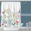 i@home poly pongee thick polyester waterproof flower eco friendly shower curtain custom nordic