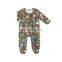 Toddler Ruffle Bodysuit Boho Romper Baby Footie Pajamas