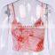 High Quality Womens  Lace Tie Dyed Backless Cotton Sexy Cropped Tank Tops