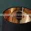 New arrival high quality bedside decoration metal reading lamps elegant black cotton table lamp