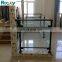 Public wind barrier 1.8 meter high aluminium glass fence