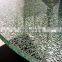Qingdao Rocky high quality 3mm-19mm broken tempered glass cracked glass table