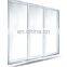 2020 Factory Customized space saving aluminium super white glass 3 panel corner sliding system tempered glass door