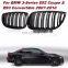Front Grille Kidney Grill For BMW E92 E93 M3 328i 335i 2Door 2007 2008 2009 Car Styling Gloss Matte Black M-color Dual Line
