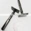New design colorful barber straight safety razor Classic Black Safety Shaving Razor Set with Black Badger Shaving Brush
