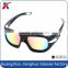 Novelty multicolor lens coating youth sport sun glasses black frame basketball paintball hockey outdoor activities