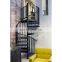 Small type space saving small spiral staircases for attic loft usage
