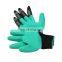 Garden Gloves with Fingertips Claws for Digging, Water-Resistant Planting Gloves