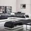 Black and White Leather Sectional Sofa Set Quality Choice