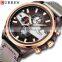 CURREN 8394 New Man Quartz Watches Wristwatches Business Clock Male Chronograph Watch With Leather