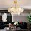 French Luxury Living Room Chandelier Creative Bedroom Simple Glass Shelf LED Pendant Restaurant Office Ceiling Lamp