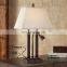 MODERN INTERIOR ANTIQUE DESIGN BEDROOM USB HOTEL READING FABRIC SHADE SIMPLE TABLE LAMP