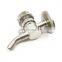 Stainless steel aseptic cock sample valve zwickel type for wine brewing