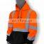 High visible workwear safety jacket with hood,  Hi vis hoodie for work uniform