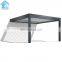 Motorized Powder Coated Metal Gazebo Aluminum Louvered Roof Pergola Kits With LED Lights gazebo aluminum pergola