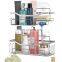Shower Caddy With 11 Hooks Bathroom Storage & Organisation With Razor Holder Soap Dish
