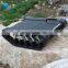 AVT-6T small rubber crawler robot chassis commercial robot with excellent off-road performance stable working