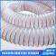 PU steel wire ventilation dust collection pipe telescopic bellows for woodworking machineryPolyurethane copper-plated steel wire hose factory