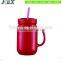 16OZ Plastic mason jar tumbler mug with handle and straw and lid                        
                                                Quality Choice