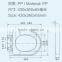 HL-036 MEIYE PP 430*360*65mm Round Soft-closing Toilet Seat Cover Ramp Down Toilet Lid